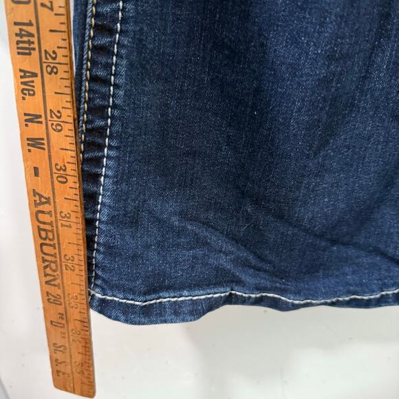 Ariat Women's REAL Jeans Mid Rise Bootcut Whipstitch 33 Long Blue Denim - Picture 8 of 9